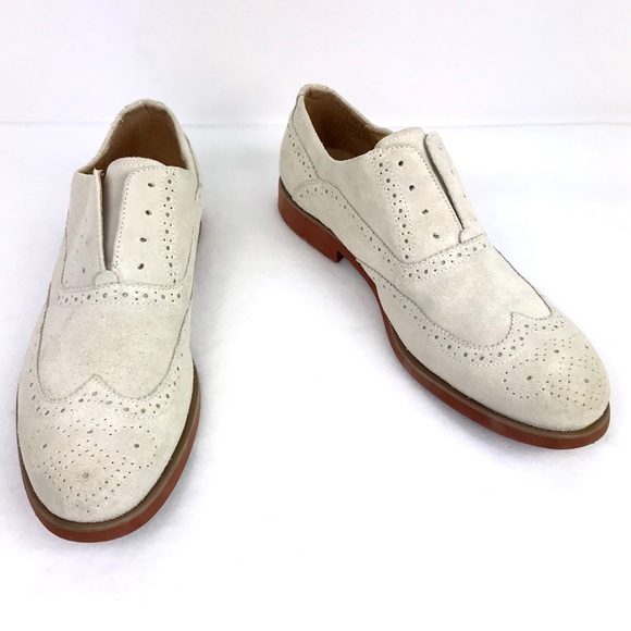 Florsheim Other - Florsheim Grey Suede Leather Wing Tip Oxford Shoes